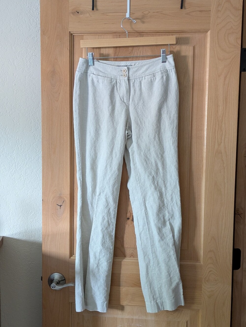 Liz Claiborne Women's Linen Straight-Leg Pants